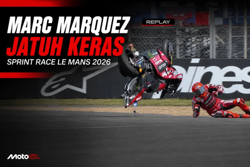 Marc Marquez Jatuh Keras di Sprint Race Le Mans 2026.webp